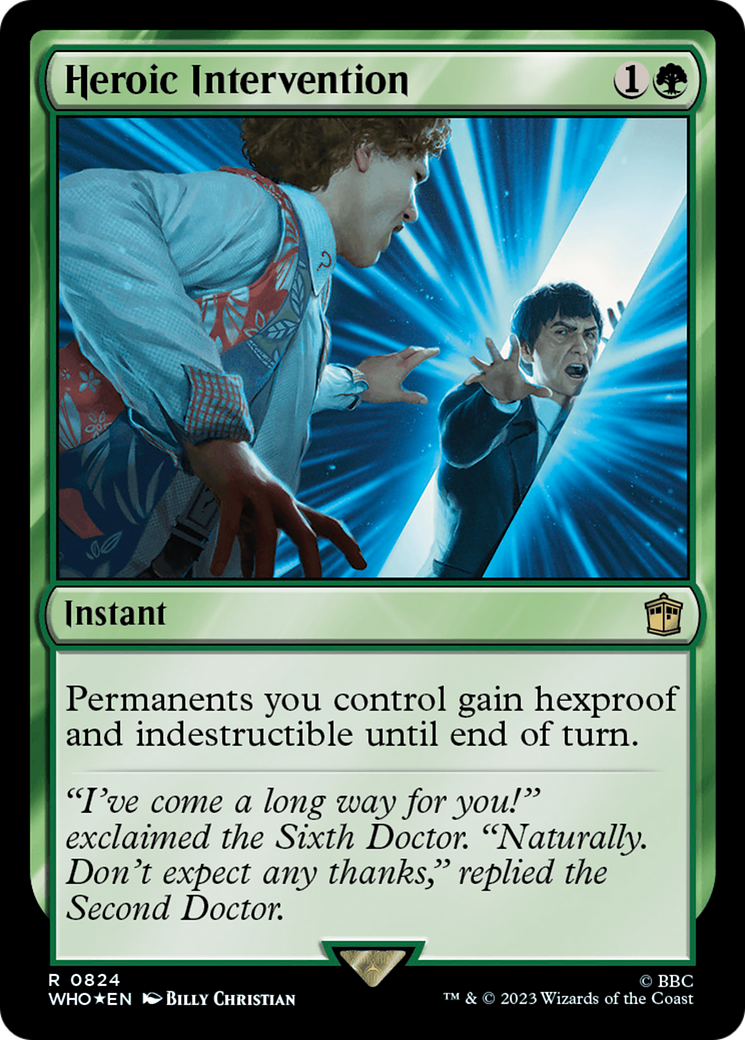 Heroic Intervention (Surge Foil) [Doctor Who] Foil