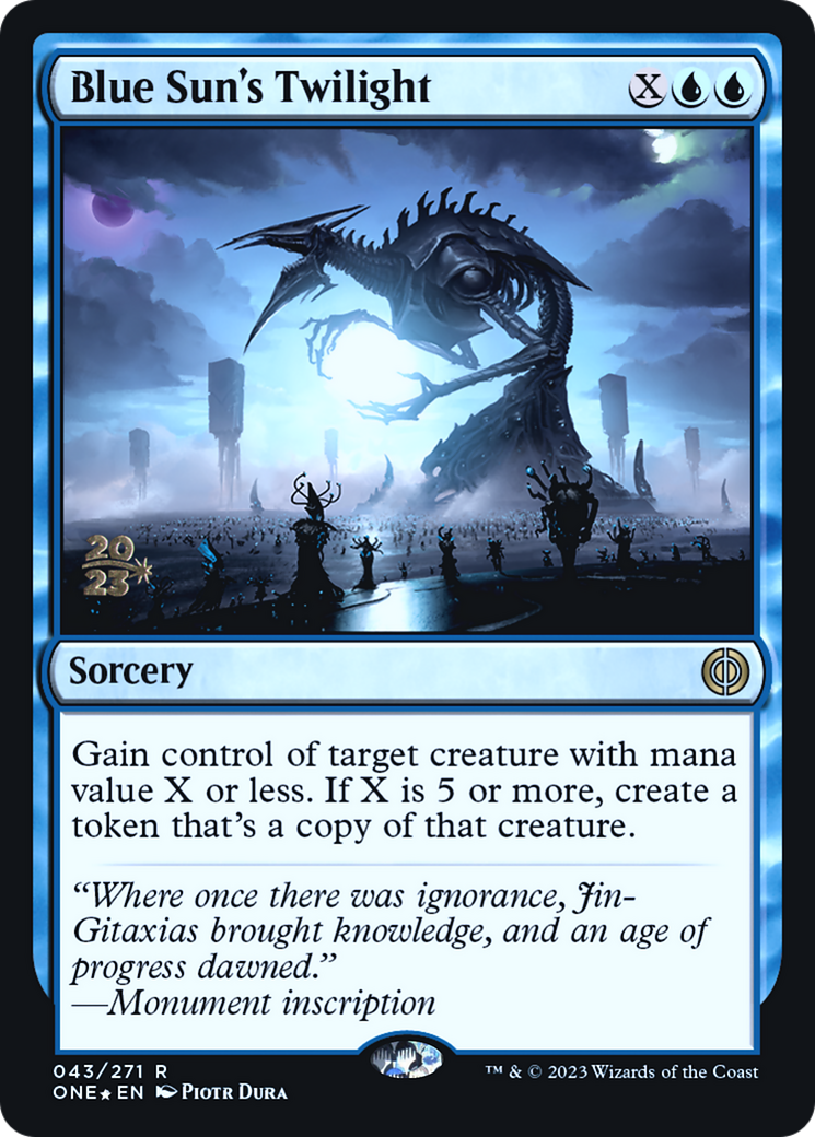 Blue Sun's Twilight - Phyrexia: All Will Be One Promos Foil