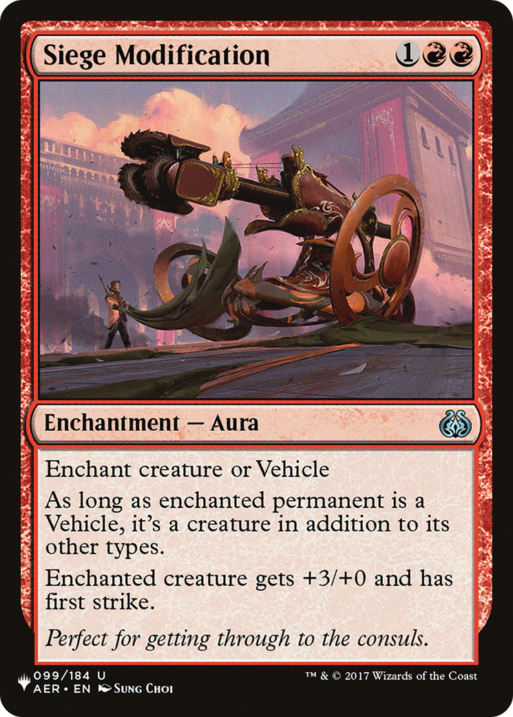 Siege Modification - [The List]
