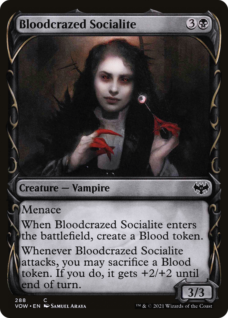 Bloodcrazed Socialite (Showcase) - Innistrad: Crimson Vow: (Showcase)
