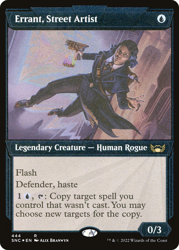 Errant, Street Artist (Showcase) (Foil Etched): (Showcase) [Streets of New Capenna] Foil