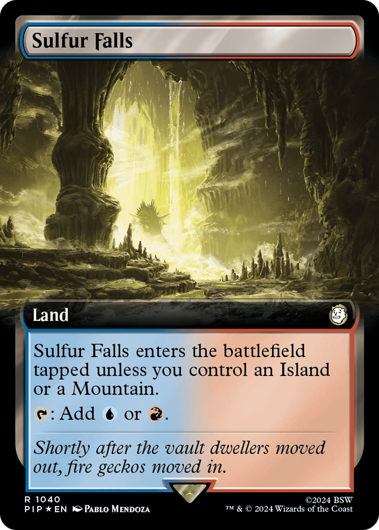 Sulfur Falls (Extended Art) (Surge Foil) - [Fallout]: (Extended Art) Foil