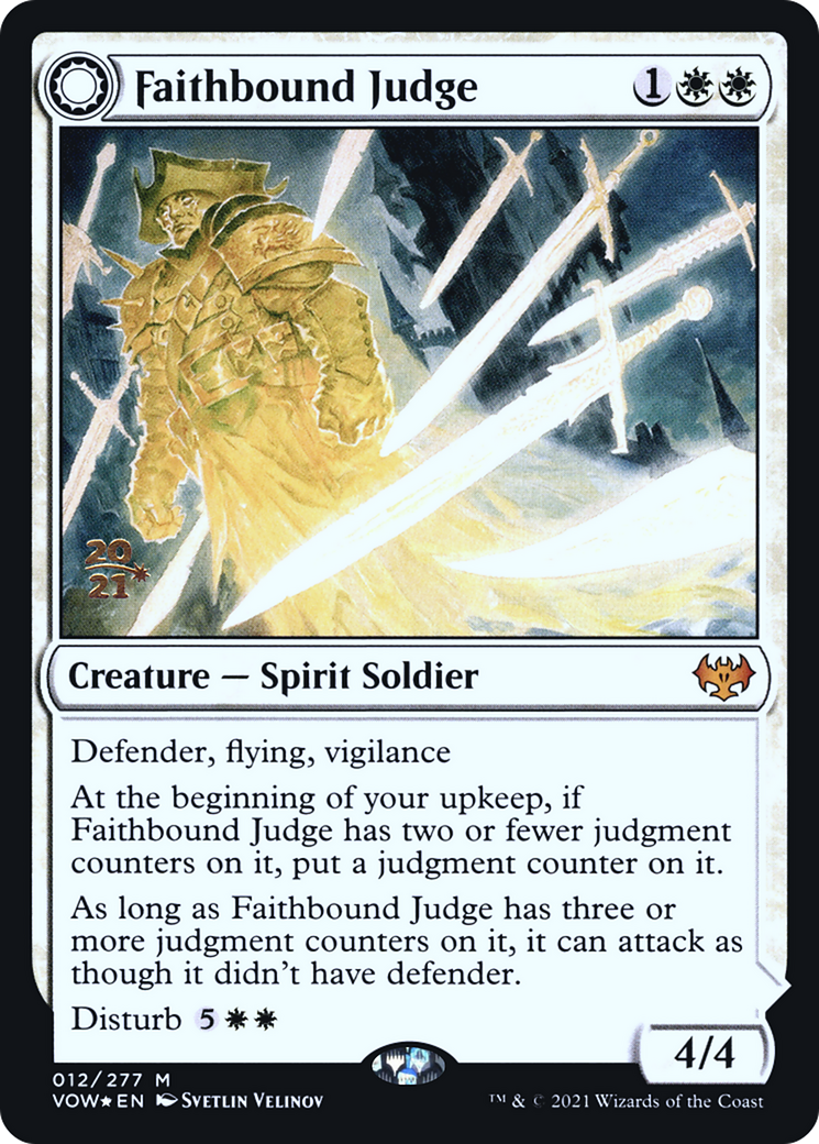 Faithbound Judge: (Double Faced Transform) [Innistrad: Crimson Vow Promos] Foil