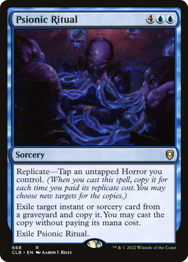 Psionic Ritual [Commander Legends: Battle for Baldur's Gate]