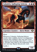 Calamity, Galloping Inferno - Outlaws of Thunder Junction Promos Foil