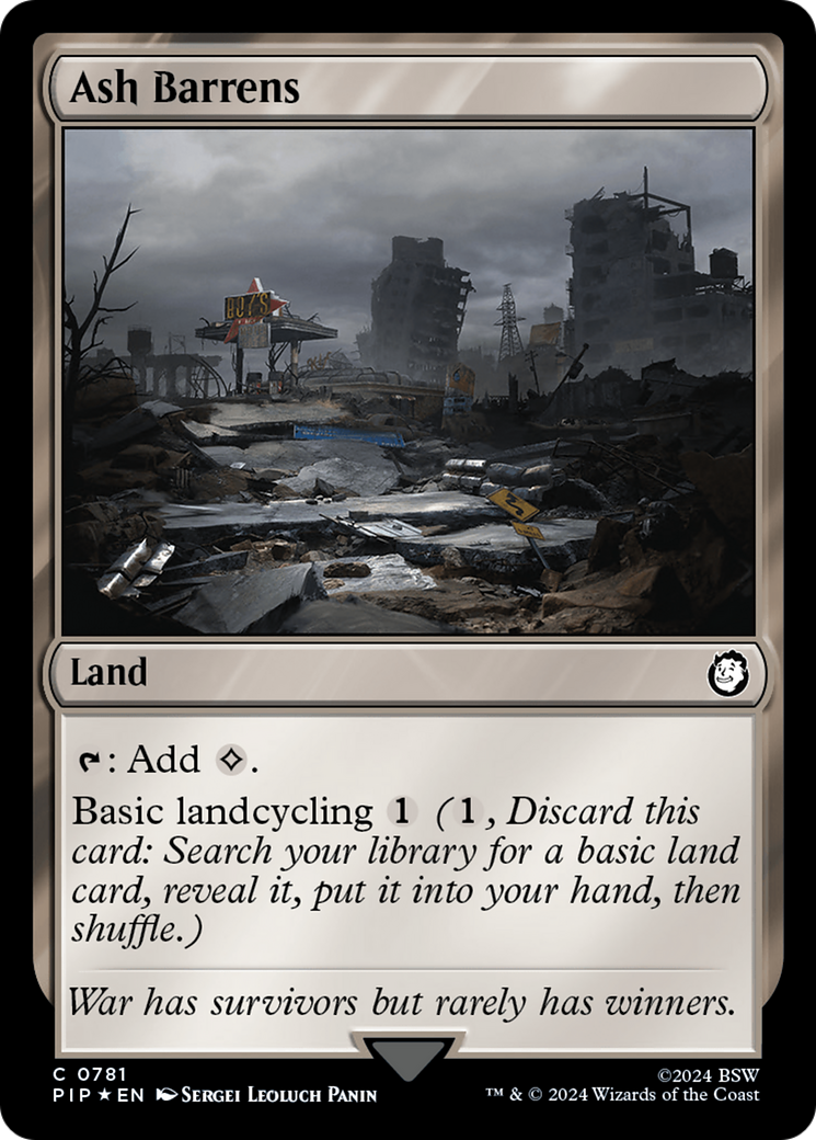 Ash Barrens (Surge Foil) - Fallout Foil