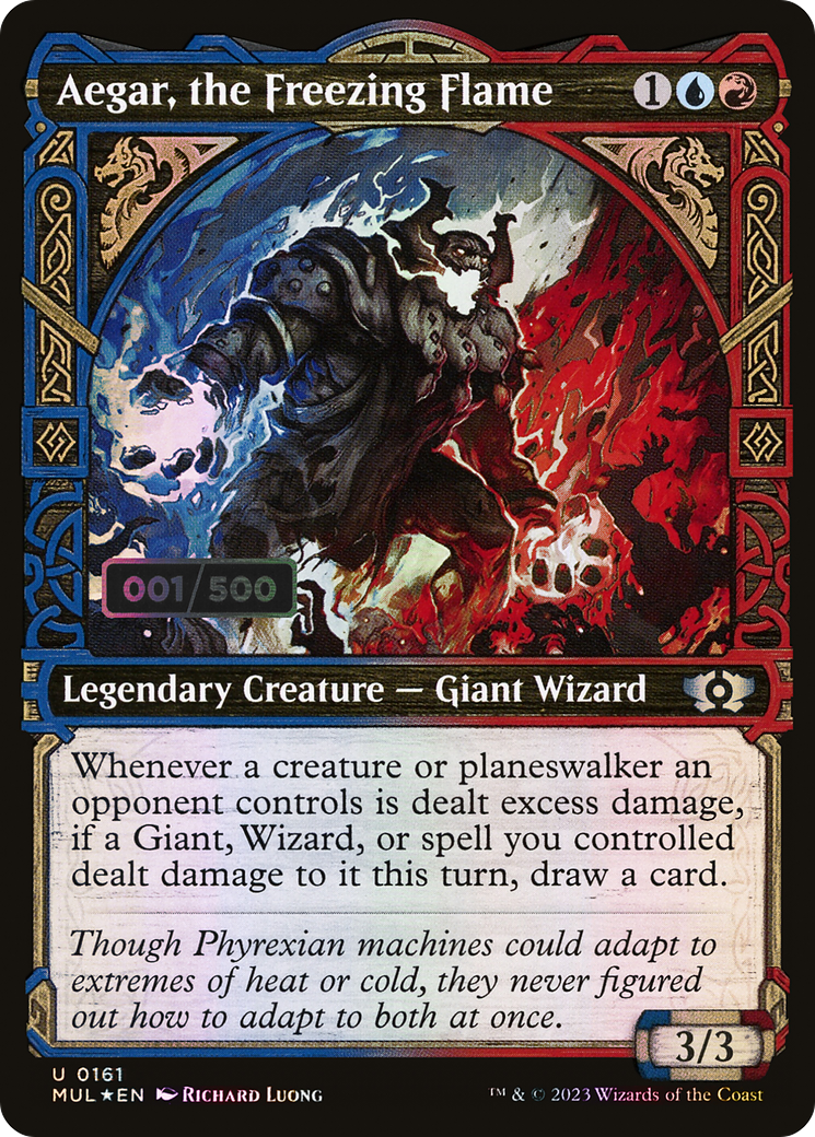 Aegar, the Freezing Flame (Serial Numbered) - Multiverse Legends: (Showcase) Foil