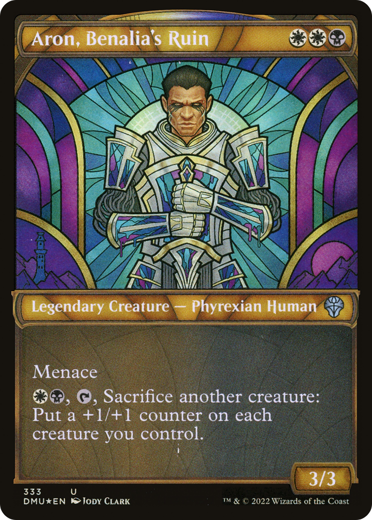 Aron, Benalia's Ruin (Textured Foil) - Dominaria United: (Showcase) Foil