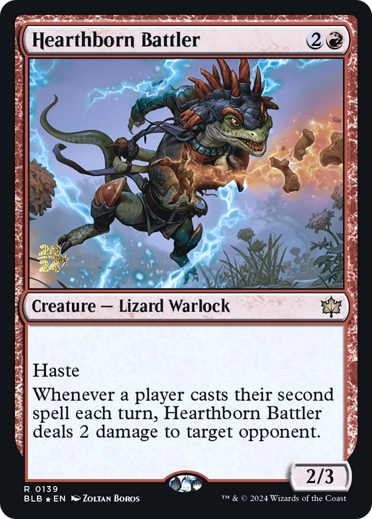 Hearthborn Battler [Bloomburrow Promos] Foil