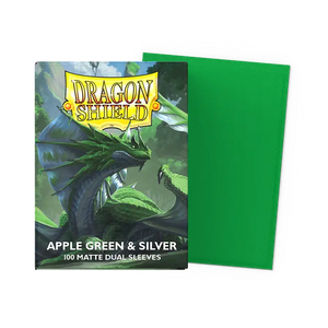 Dragon Shield Standard DUAL Matte Apple Green & Silver