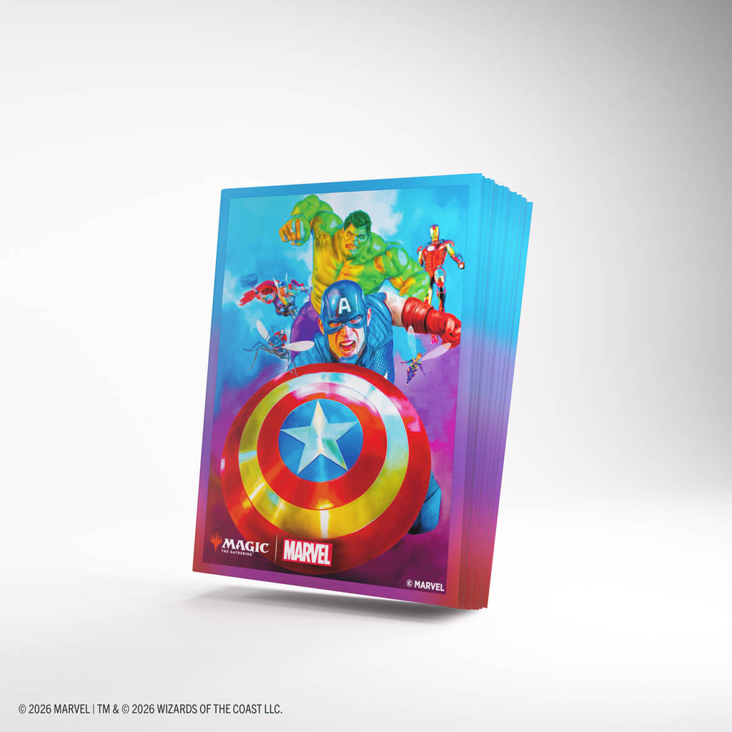 Gamegenic Captain America, Team Leader Sleeves (105ct)