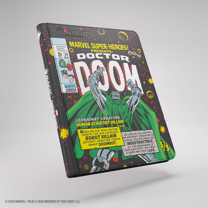 Gamegenic Doctor Doom Zip-Up 18-Pocket Binder