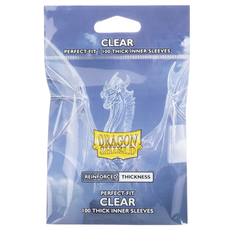 DRAGON SHIELD 100CT CLEAR PERFECT FIT THICK