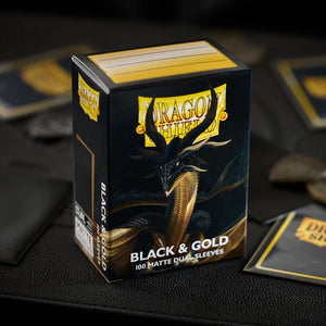 Dragon Shield Standard DUAL Matte Black & Gold