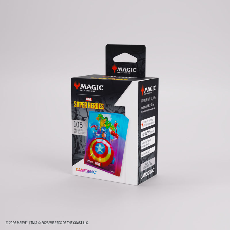 Gamegenic Captain America, Team Leader Sleeves (105ct)