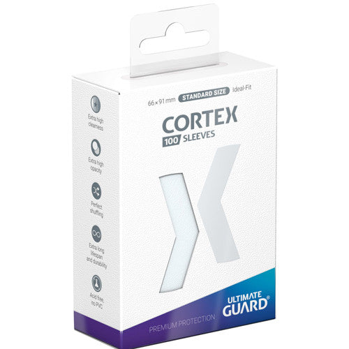 Cortex Standard Size Sleeves: Matte Transparent (100)
