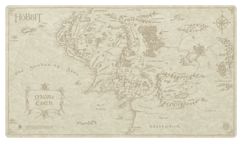 Play-Mat Sophoskin - The Hobbit - Map of Middle-earth