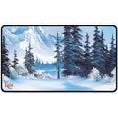 UltraPro Black Stitched Playmat: Bob Ross - Winter Paradise