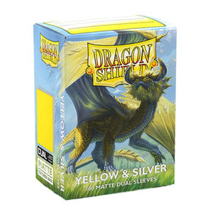 Dragon Shield Standard DUAL Matte Yellow & Silver