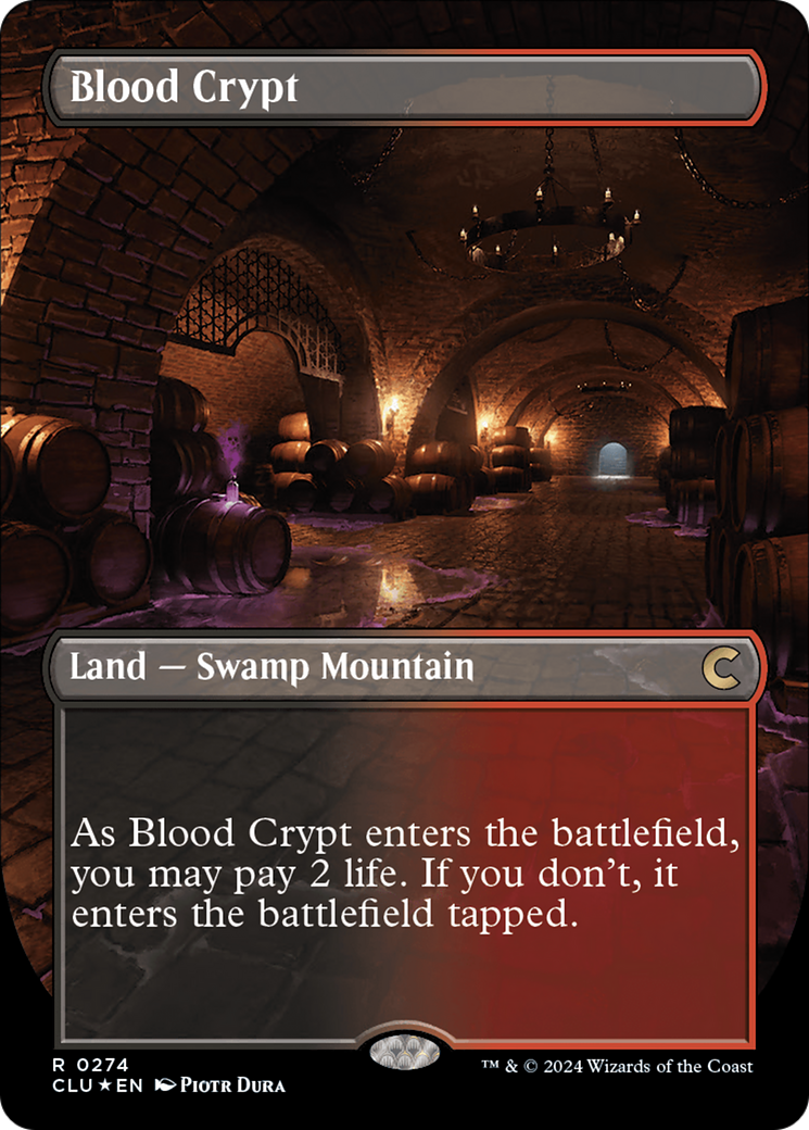 Blood Crypt (Borderless) - Ravnica: Clue Edition Foil