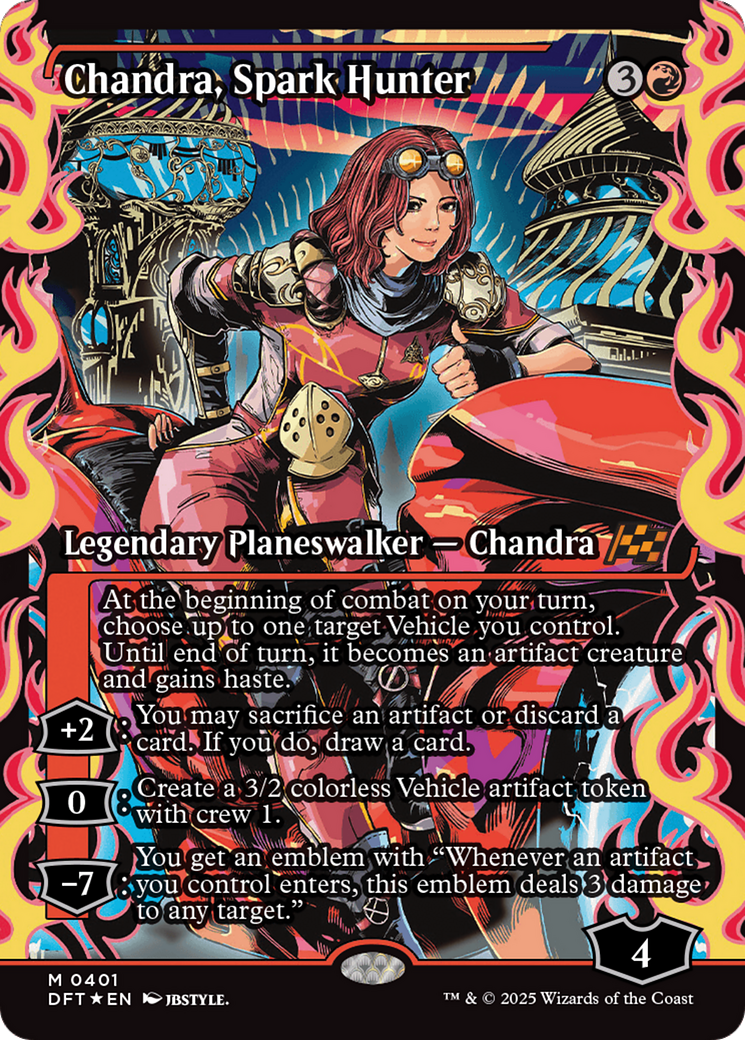 Chandra, Spark Hunter (Showcase) - Aetherdrift: (Showcase) Foil
