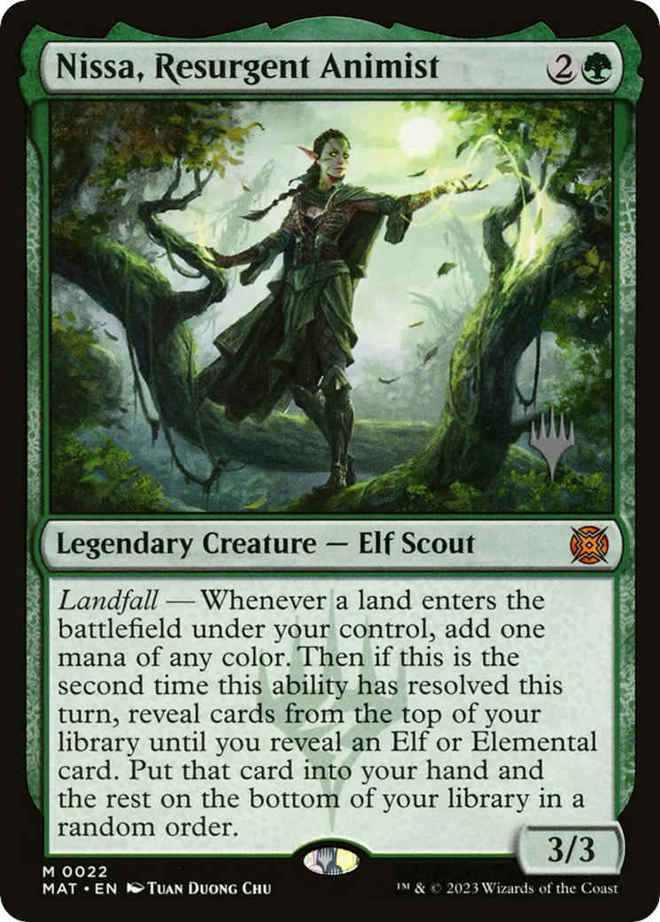Nissa, Resurgent Animist - [March of the Machine: The Aftermath Promos]