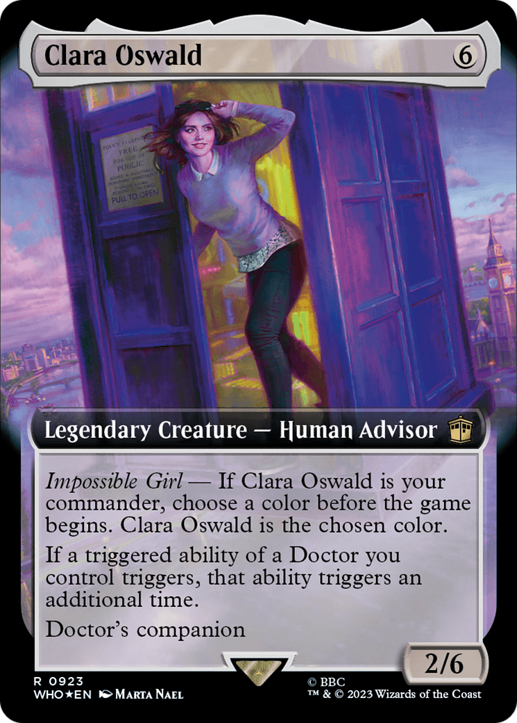 Clara Oswald (Extended Art) (Surge Foil): (Extended Art) [Doctor Who] Foil