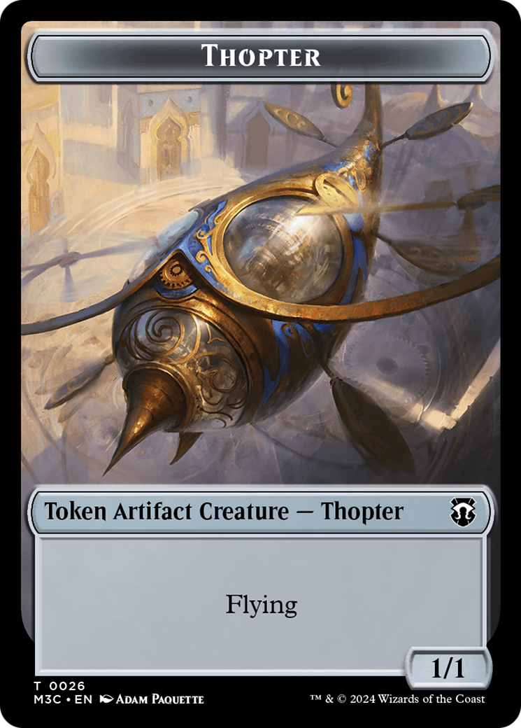 mtg aetherborn cards Aetherborn // Thopter Double-Sided Token [Modern Horizons 3 Commander