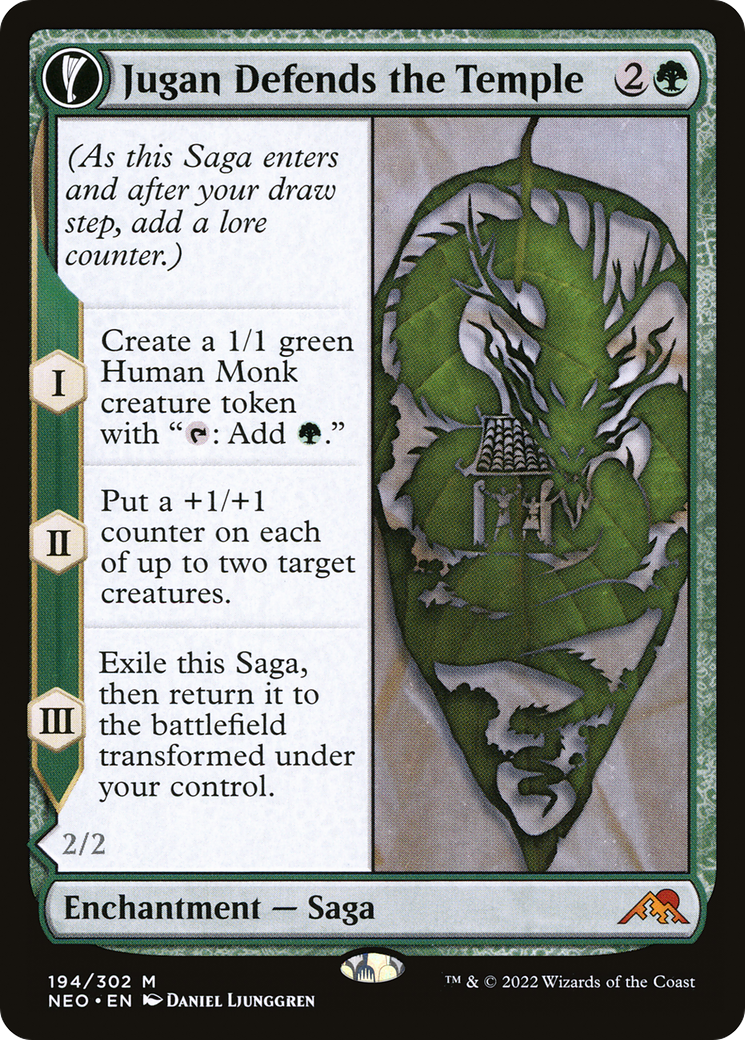 Jugan Defends the Temple - [Kamigawa: Neon Dynasty]: (fandfc, enchantment)