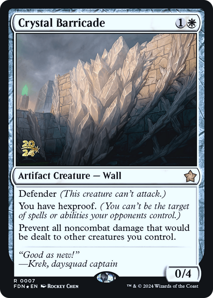Crystal Barricade [Foundations Promos] Foil