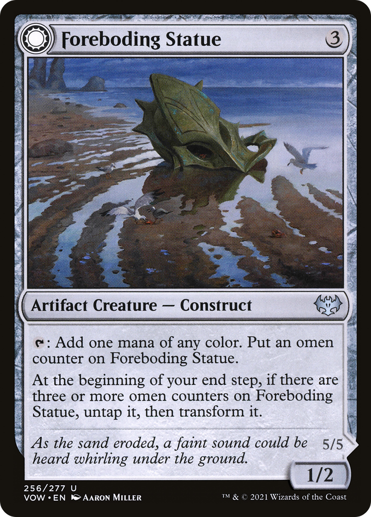 Foreboding Statue: (Double Faced Transform) [Innistrad: Crimson Vow]