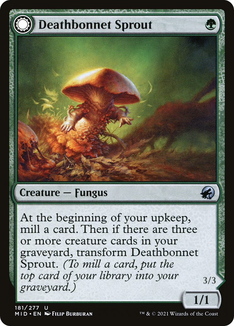 Deathbonnet Sprout: (Double Faced Transform) [Innistrad: Midnight Hunt]