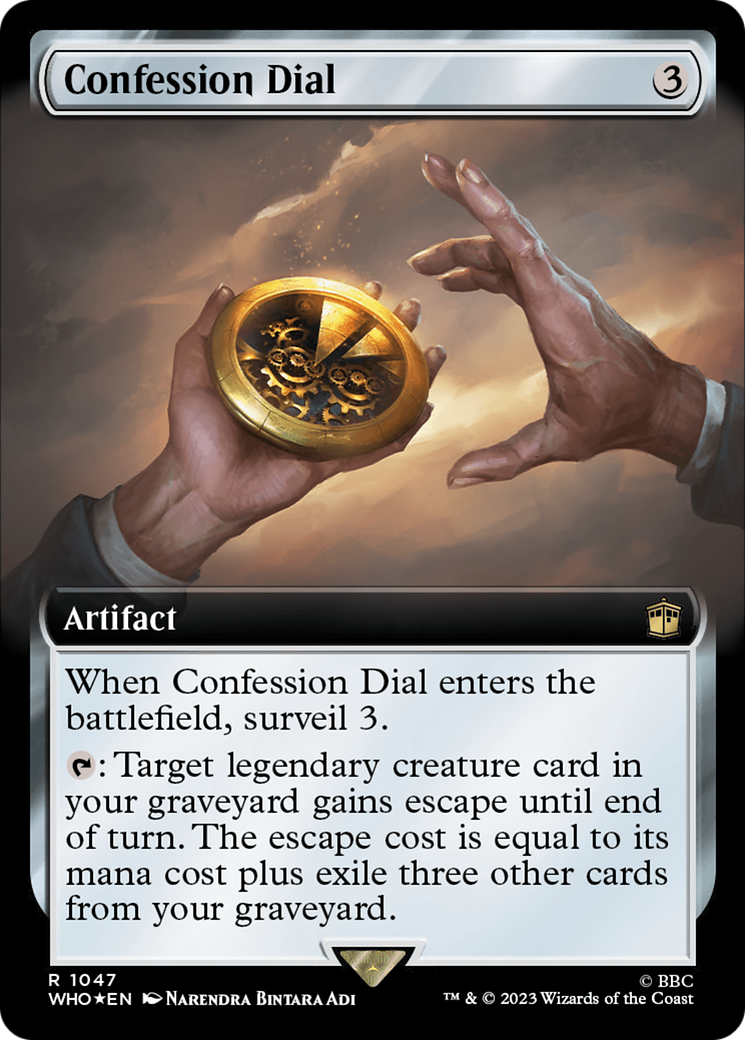 Confession Dial (Extended Art) (Surge Foil): (Extended Art) [Doctor Who] Foil