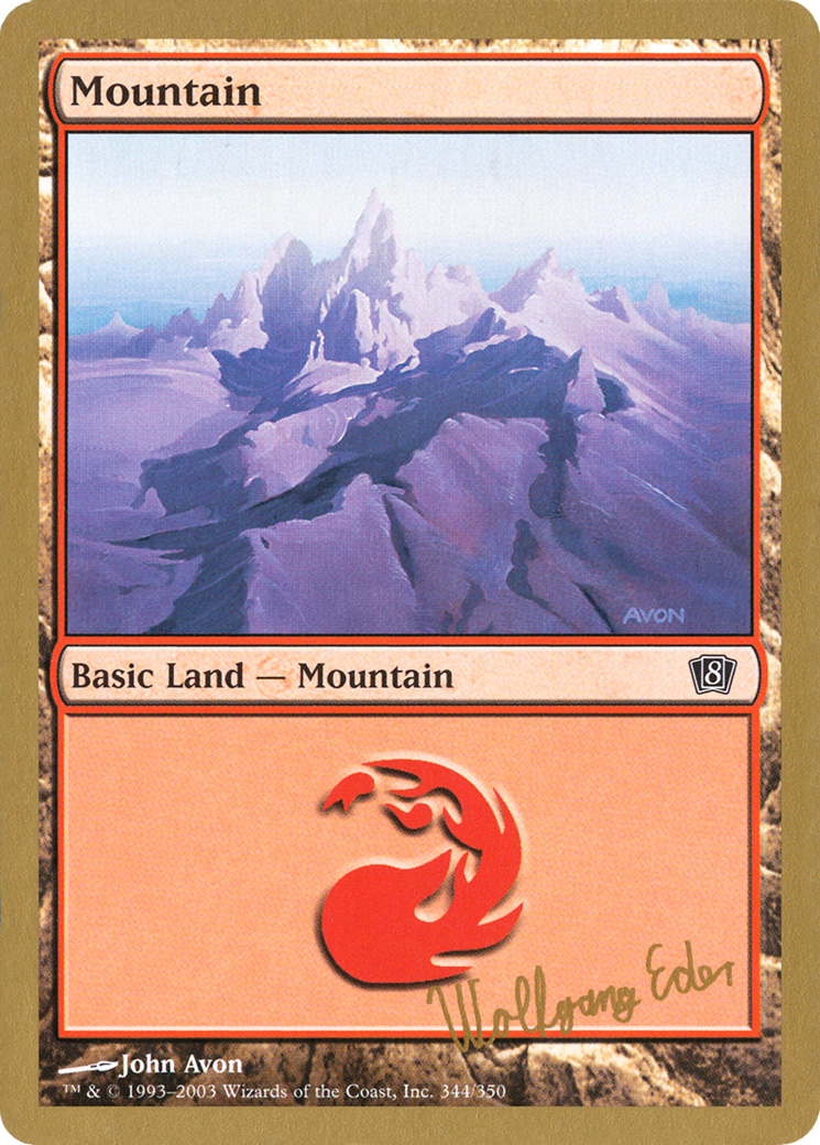 Mountain (344) - 2003 Wolfgang Eder (8ED) - [World Championship Decks 2003]