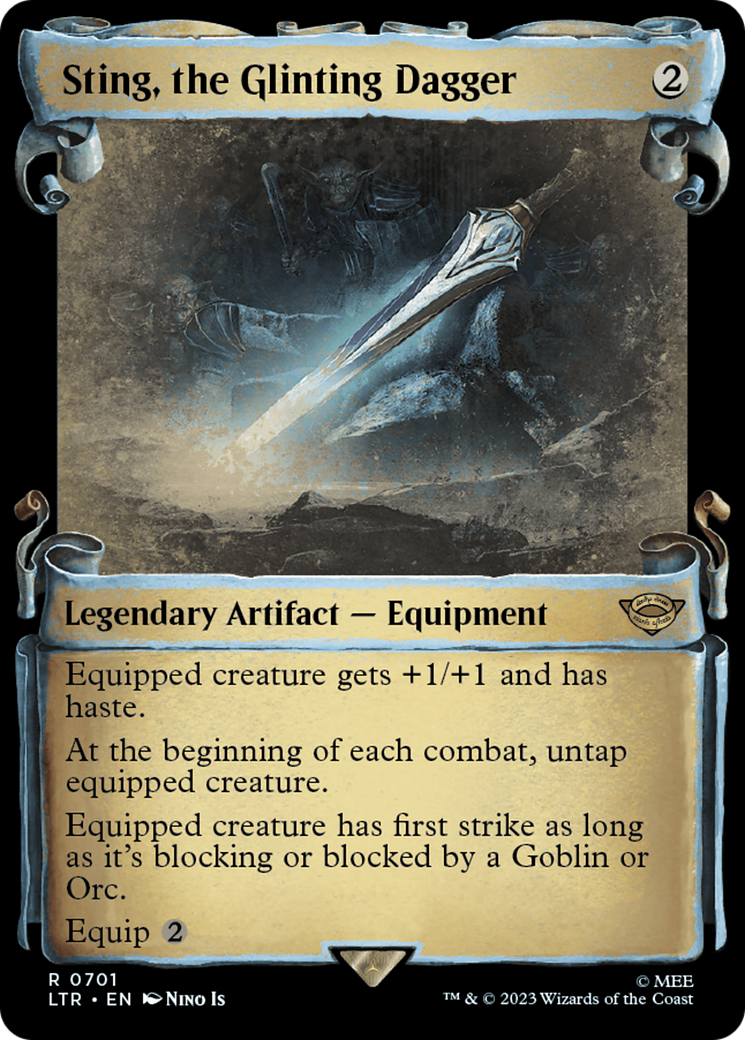 Sting, the Glinting Dagger (Showcase Scrolls) - [The Lord of the Rings: Tales of Middle-earth]: (Showcase)