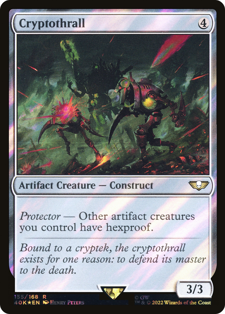 Cryptothrall (Surge Foil) [Warhammer 40,000 Commander] Foil