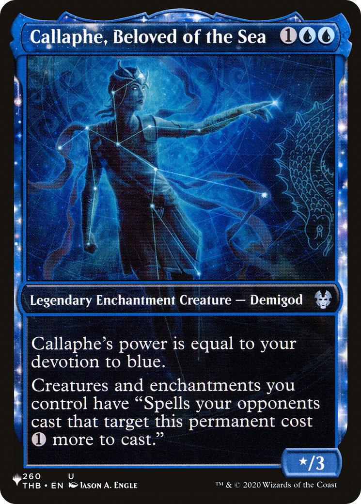 Callaphe, Beloved of the Sea (Showcase) - The List: (enchantment, Showcase)