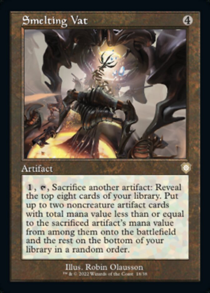 mtg brothers war commander cards Smelting Vat (Retro) [The Brothers' War Commander]