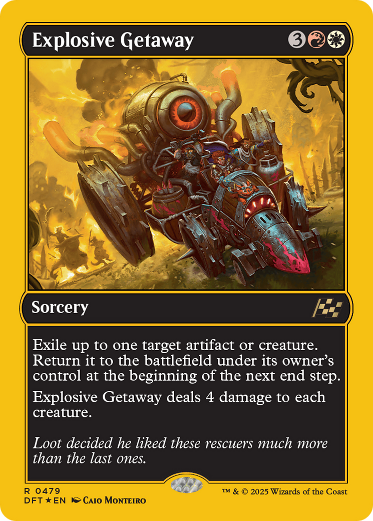 Explosive Getaway (First-Place Foil) [Aetherdrift] Foil