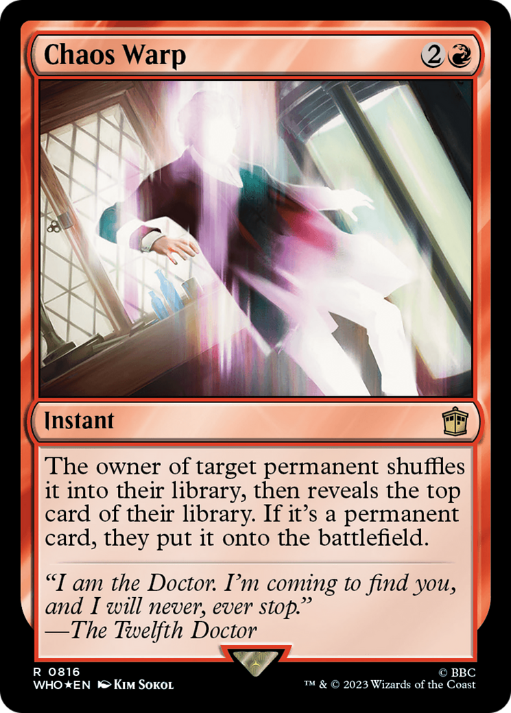 Chaos Warp (Surge Foil) - Doctor Who Foil