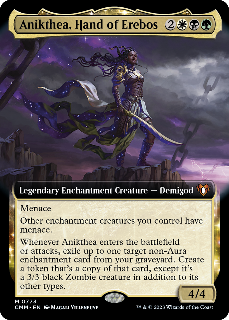 Anikthea, Hand of Erebos (Extended Art) - Commander Masters: (Extended Art, enchantment)