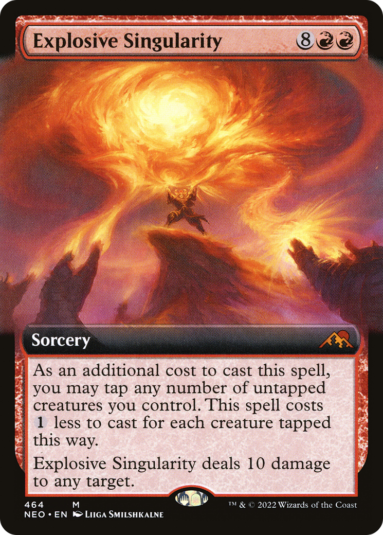 Explosive Singularity (Extended Art): (Extended Art) [Kamigawa: Neon Dynasty]