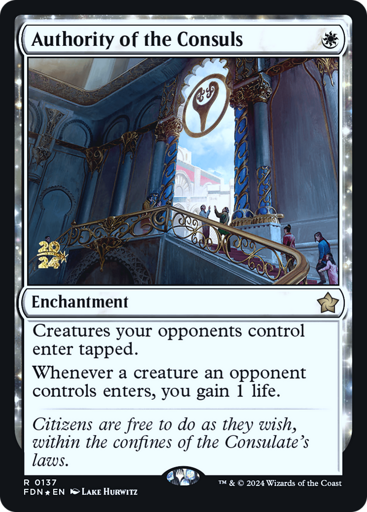 Authority of the Consuls (FDN) [Foundations Promos] Foil