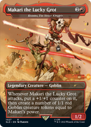 Makari the Lucky Grot - Krenko, Tin Street Kingpin (Borderless) [Secret Lair Drop] / Makari the Lucky Grot