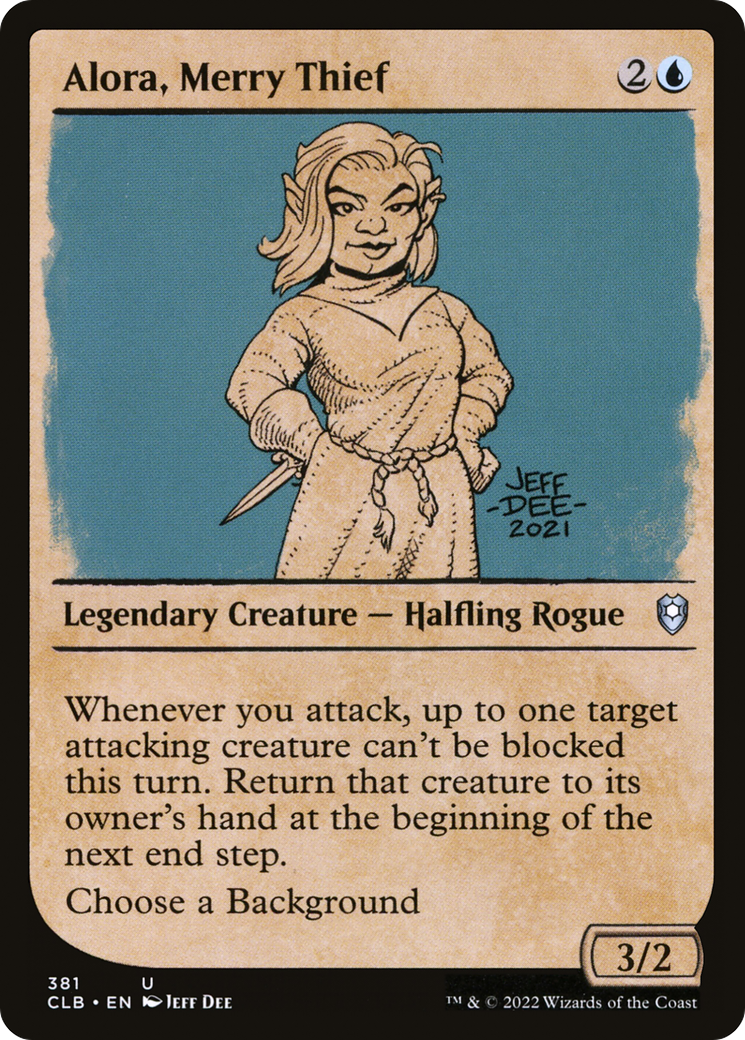 Alora, Merry Thief (Showcase) - Commander Legends: Battle for Baldur's Gate: (Showcase)