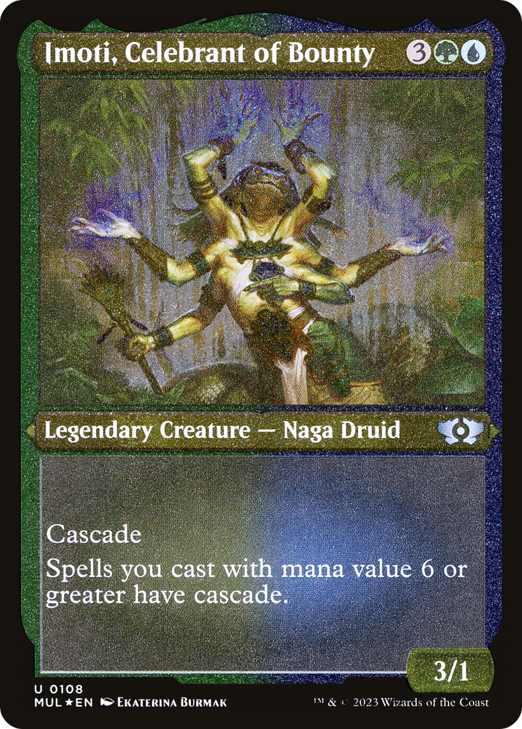 Imoti, Celebrant of Bounty (Foil Etched) [Multiverse Legends] Foil