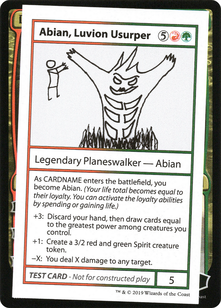 Abian, Luvion Usurper (No PW Symbol) - Mystery Booster Playtest Cards 2021