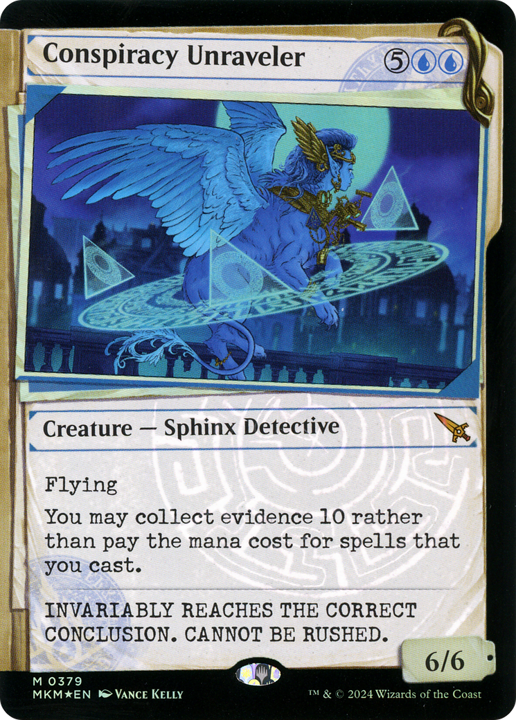 Conspiracy Unraveler (Showcase) (Invisible Ink): (Showcase) [Murders at Karlov Manor] Foil