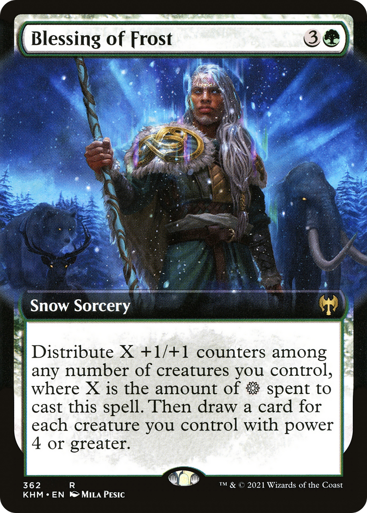 Blessing of Frost (Extended Art) - Kaldheim: (Extended Art, snow)