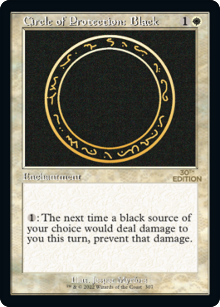 Circle of Protection: Black (Retro Frame) - 30th Anniversary Edition